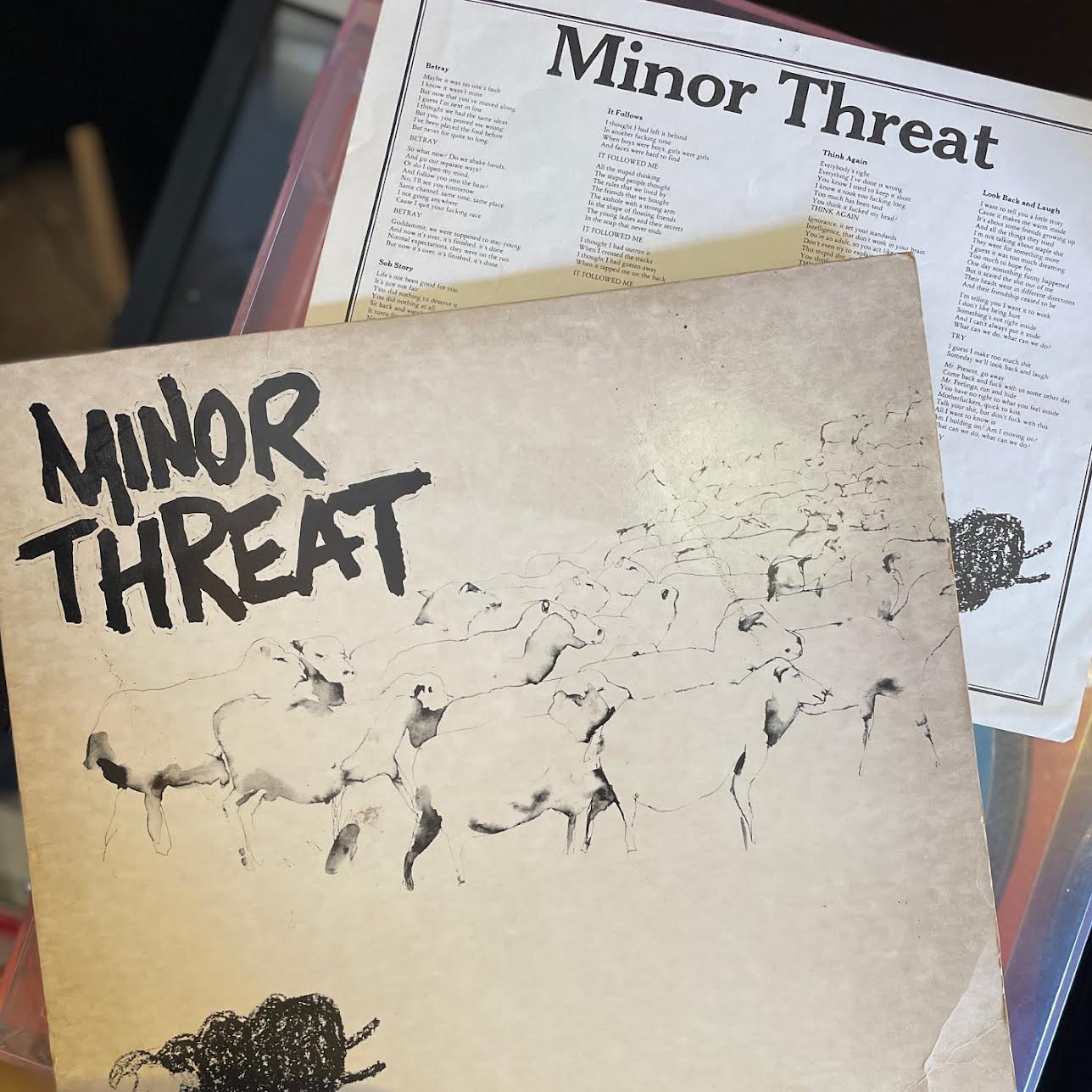 Minor Threat – Out Of Step 12" (Original Press Rare Black Back Cover, Includes Insert)(Used Vinyl)