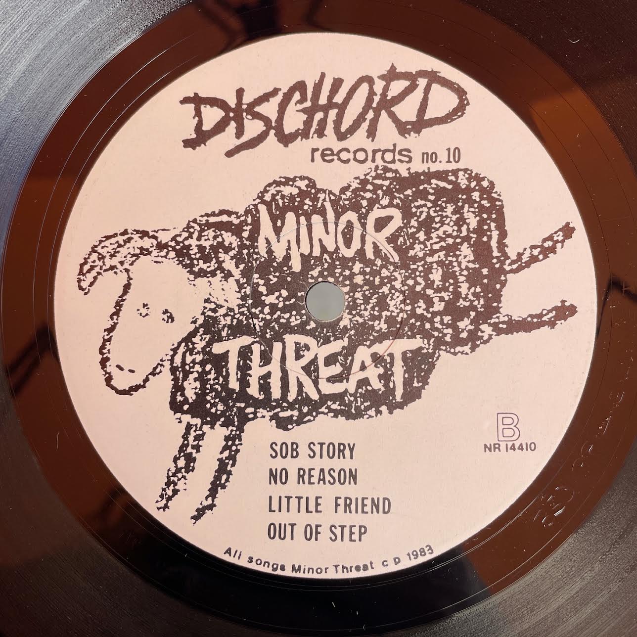 Minor Threat – Out Of Step 12" (Original Press Rare Black Back Cover, Includes Insert)(Used Vinyl)