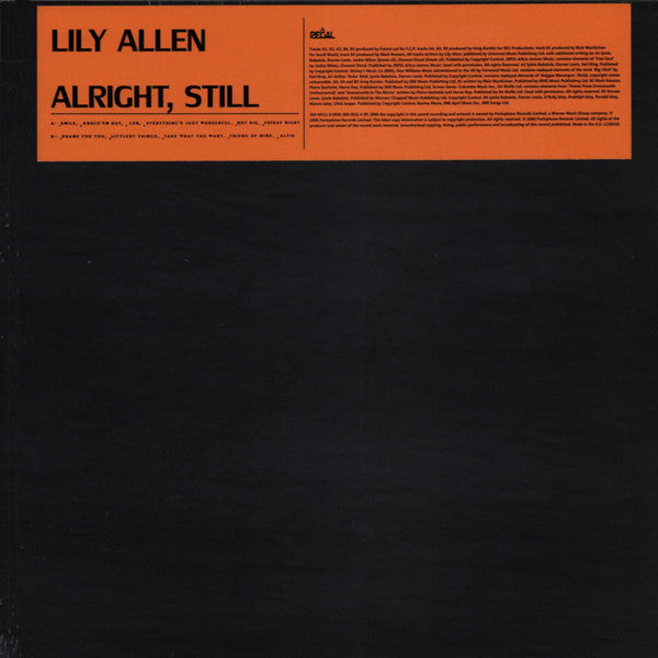Lily Allen : Alright, Still (LP, Album, RE)