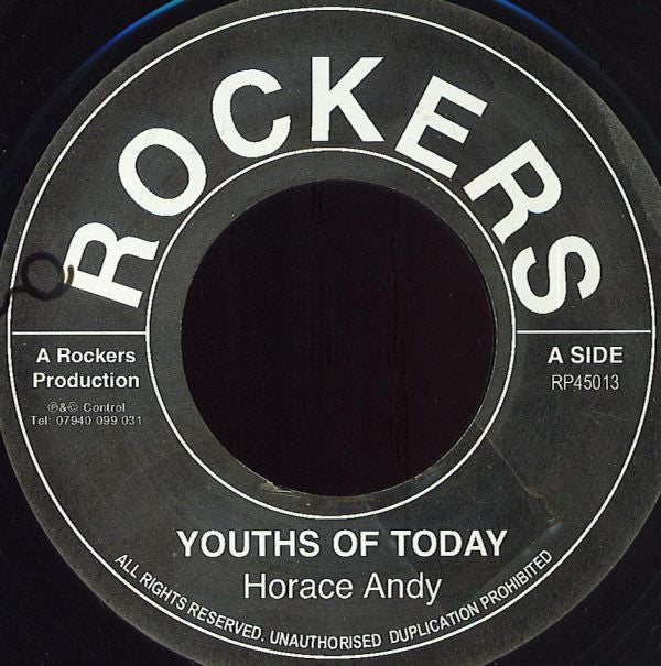 Horace Andy - Youths of Today b/w Rockers All Stars 7"
