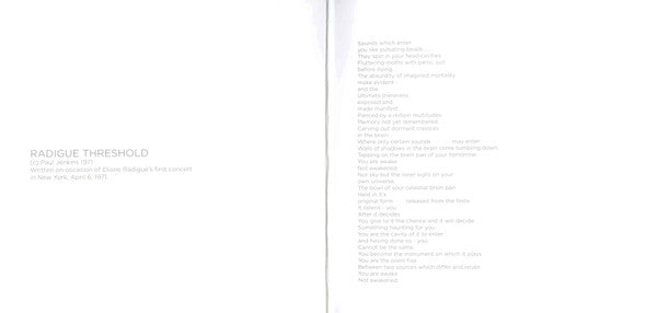 Eliane Radigue : Chry-ptus (2xLP, Ltd, RE, Cle)