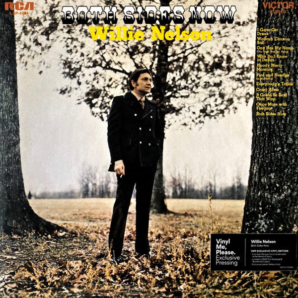 Willie Nelson : Both Sides Now (LP, Album, Club, Ltd, Num, RE, Yel)