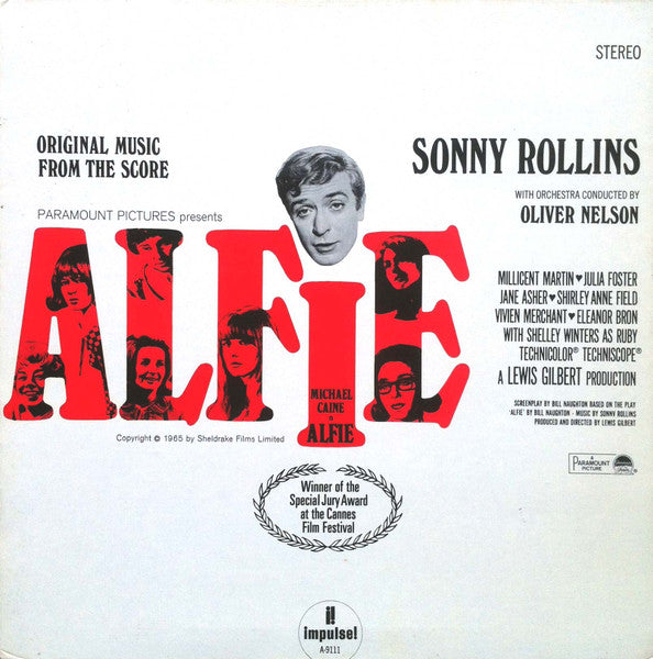 Sonny Rollins With Orchestra Conducted By Oliver Nelson : Original Music From The Score "Alfie" (LP, Album, Gat)