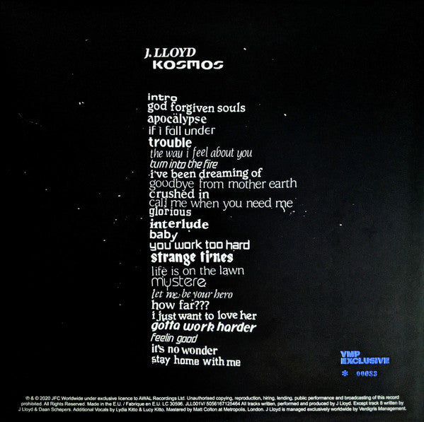 Josh Lloyd-Watson : Kosmos (LP, Club, Ltd, Num, Cre)