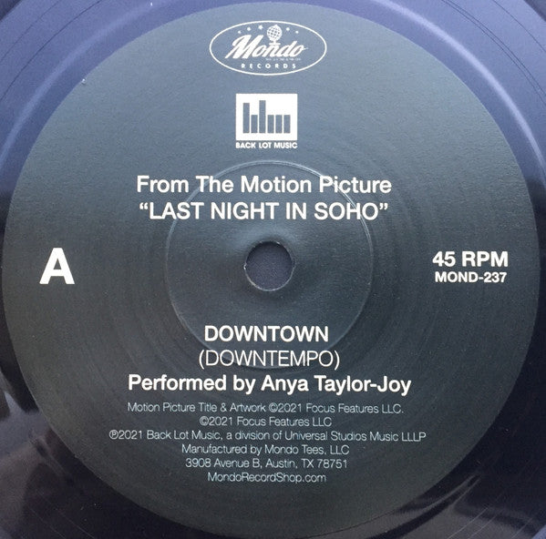 Anya Taylor-Joy : Downtown (From The Motion Picture "Last Night In Soho") (7", Promo)