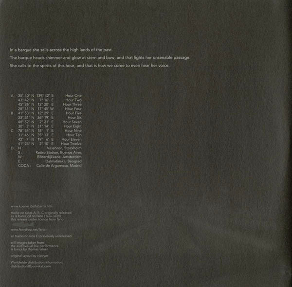 Thomas Köner : La Barca (2xLP, Ltd)