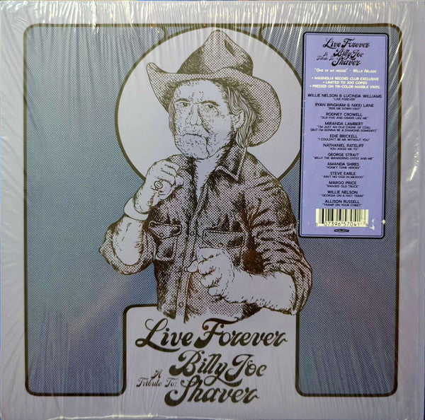 Various : Live Forever (A Tribute To: Billy Joe Shaver) (LP, Album, Club, Ltd, Tri)