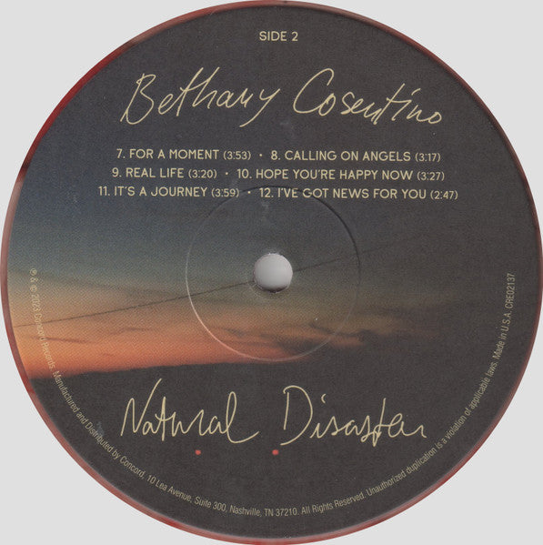 Bethany Cosentino : Natural Disaster (LP, Album, Ltd, Lan)