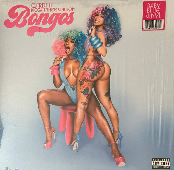Cardi B Feat. Megan Thee Stallion : Bongos (12", Single, Blu)