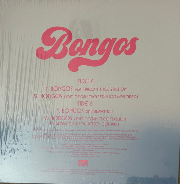 Cardi B Feat. Megan Thee Stallion : Bongos (12", Single, Blu)