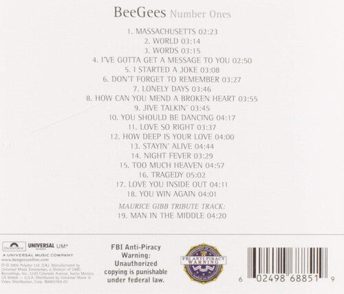 Bee Gees - Number Ones CD (Bonus Track, Jewel Case)