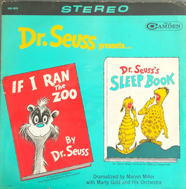 Dr. Seuss : Dr. Seuss Presents...If I Ran The Zoo / Dr. Seuss's Sleep Book (LP, Album, RE, Ind)