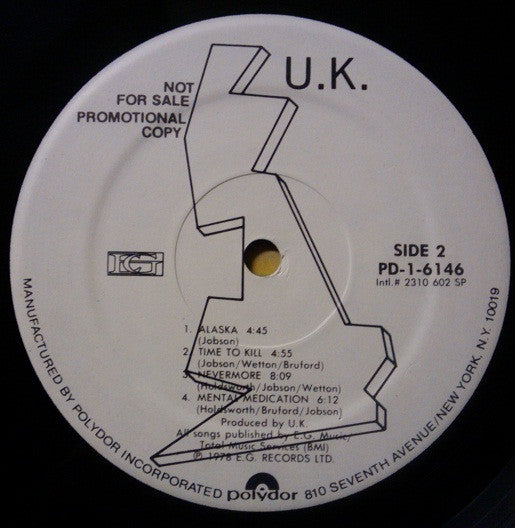 U.K.* : U.K. (LP, Album, Promo, Spe)