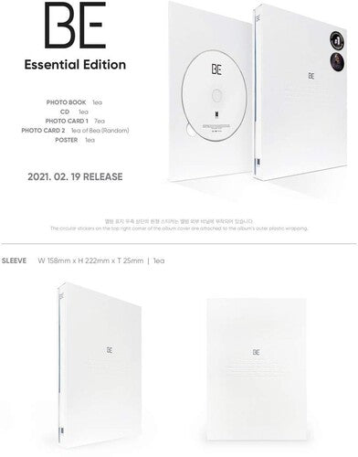 BTS - Be (Essential Edition) CD (Photo Book, Poster, Photo / Photo Car