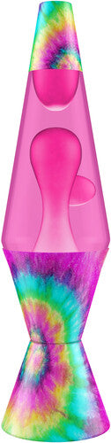 Lava® Lamp 14.5" Tie Dye Pink Spiral - Pink Wax/Pink Liquid/Tie Dye Base & Cap (Large Item, Lamp, Decor)