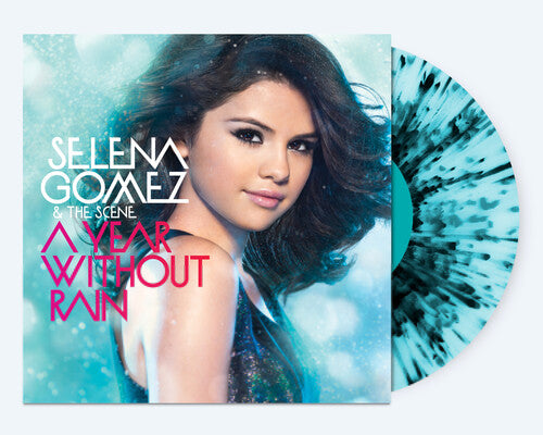 Selena Gomez & Scene - Year Without Rain LP (Clear Black & Blue Splatter Vinyl)