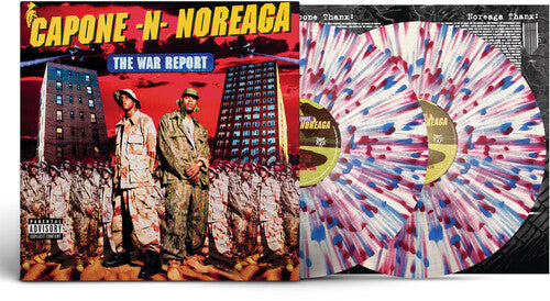 Capone-N-Noreaga - The War Report (Clear Vinyl with Red & Blue Splatter Vinyl) 2LP (Explicit Lyrics, Colored Vinyl, Clear Vinyl, 140 Gram Vinyl)