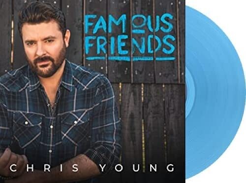 Chris Young - Famous Friends (Aqua Vinyl) LP (Colored Vinyl, Aqua, Blue)