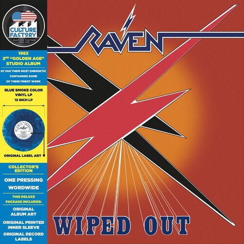 Raven - Wiped Out - Orange & Blue Smoke LP (Colored Vinyl, Orange, Blue)