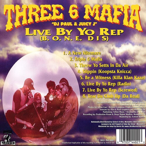 Three 6 Mafia - Live By Yo Rep LP