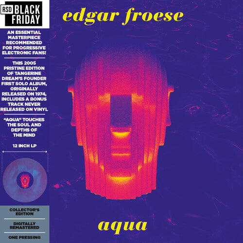 Edgar Froese - Aqua LP (Colored Vinyl, Blue, Black, Brown)
