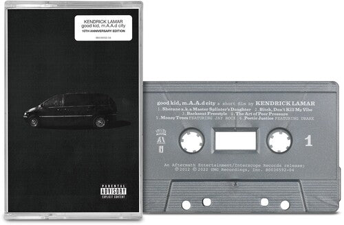 Kendrick Lamar - good Kid, M.A.A.D City CASSETTE (10th Anniversary Edition, Gray Colored Cassette)