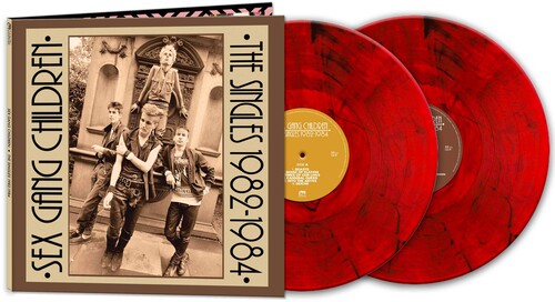 Sex Gang Children - The Singles 1982-1984 2LP (Limited Edition Red Marble Colored Vinyl)
