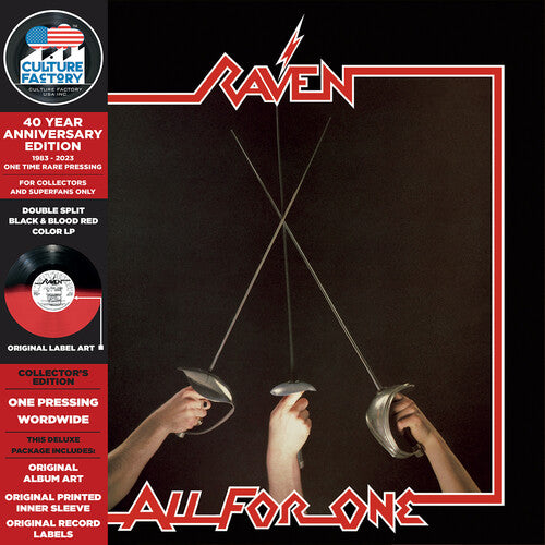 Raven - All For One - 40 Year Anniversary LP (Anniversary Edition, Colored Vinyl, Limited Edition, Reissue)