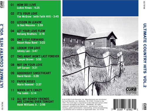 Various Artists - Ultimate Country Hits Vol. 2 (Various Artists) CD (Manufactured On Demand, Alliance Mod)