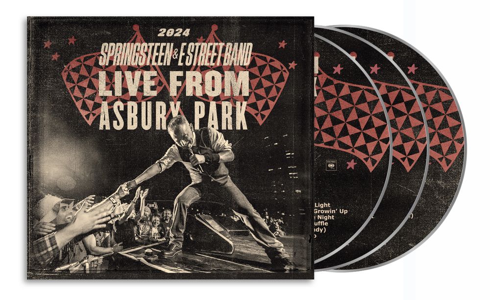 the album cover for Bruce Springsteen & The E Street Band - Live From Asbury Park 2024