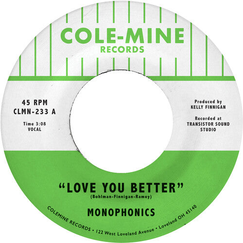 Monophonics & Kelly Finnigan - Love You Better b/w The Shape Of My Teardrops 7" (Colored Vinyl)