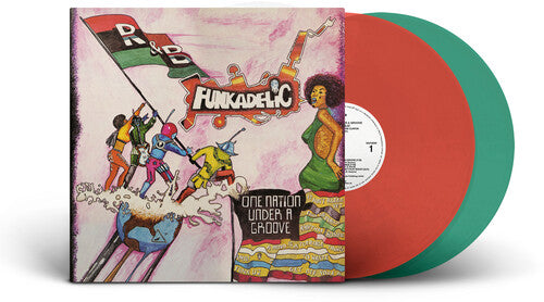 Funkadelic - One Nation Under A Groove 2LP (Colored Vinyl, Red, Green, With Bonus 12")