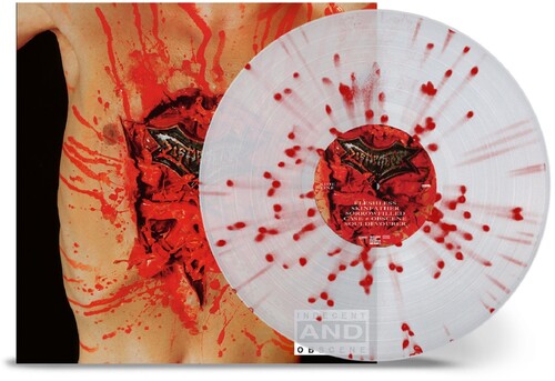 Dismember - Indecent & Obscene - Clear w/ Red Splatter LP (Clear Vinyl, Splatter, Red)