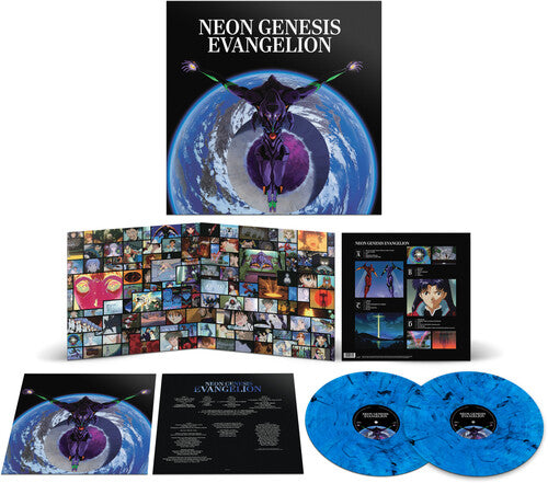 NEON GENESIS EVANGELION - NEON GENESIS EVANGELION (Original Series Soundtrack) 2LP (Colored Vinyl, Blue, Smoke, 140 Gram Vinyl, Gatefold Lp Jacket)