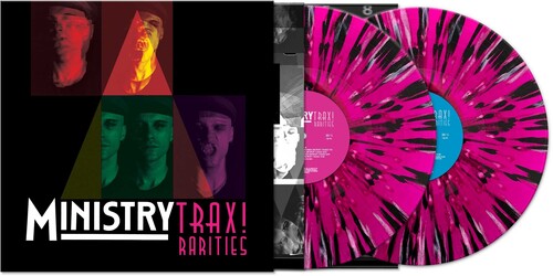 Ministry - Trax Rarities 2LP (Black, White, & Magenta Splatter Colored Vinyl, Limited Edition)