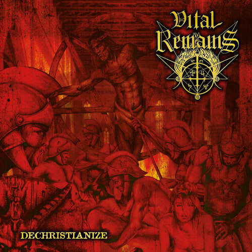 Vital Remains - Dechristianize 2LP (Explicit Lyrics, Limited Edition, Gatefold Lp Jacket, Orange, Black)