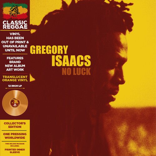 Gregory Isaacs - No Luck LP (Translucent Orange Colored Vinyl)(Preorder: Ships March 29, 2024)