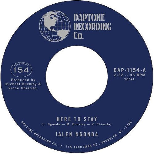 Jalen Ngonda - Here To Stay b/w If You Don't Want My Love 7" Single (Preorder: Ships March 29, 2024)