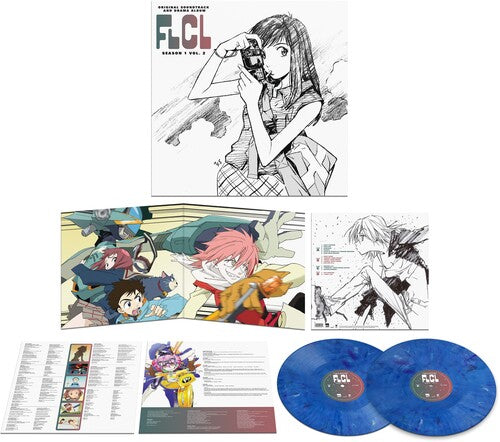 The Pillows - FLCL Season 1 Vol. 2 2LP - O.S.T. (Drama Album) (Blue Colored Vinyl, 150 Gram Vinyl, Gatefold LP Jacket)