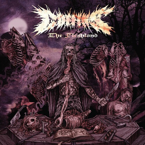 Coffins - Fleshland - Limited Violet & Hot Pink with Violet, Pink & Bone White Splatter Colored Vinyl LP (Canada - Import, Limited Edition, Colored Vinyl, Violet, Pink, White, Splatter)