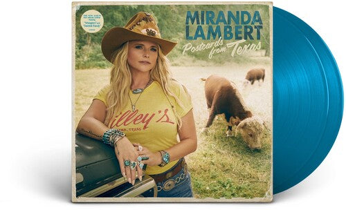 Miranda Lambert - Postcards From Texas 2LP (Explicit Lyrics, Colored Vinyl, Blue, Postcard)