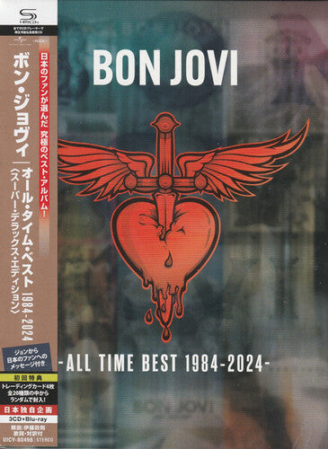 Bon Jovi - All Time Best 1984-2024 - Super Deluxe 3 x SHM + Blu-Ray Edition 4CD (Japan - Import, Deluxe Edition, Super-High Material Cd, With Blu-Ray, Booklet)
