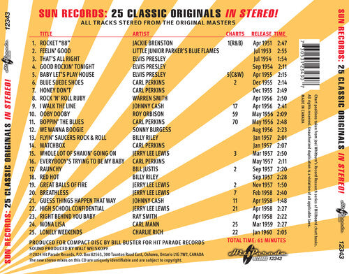 Various Artists - Sun Records: 25 Classic Originals in Stereo! (Various Artists) CD