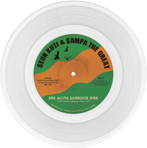 Seun Kuti & Sampa The Great - Emi Aluta Zamrock Remix / Emi Aluta 45 Edit (Clear Vinyl)