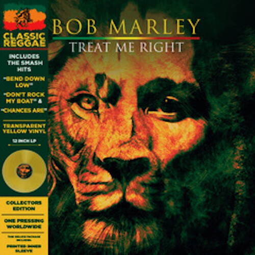 Bob Marley - Treat Me Right - Yellow LP (Colored Vinyl, Yellow, Limited Edition, Reissue, Remastered, Deluxe Edition)