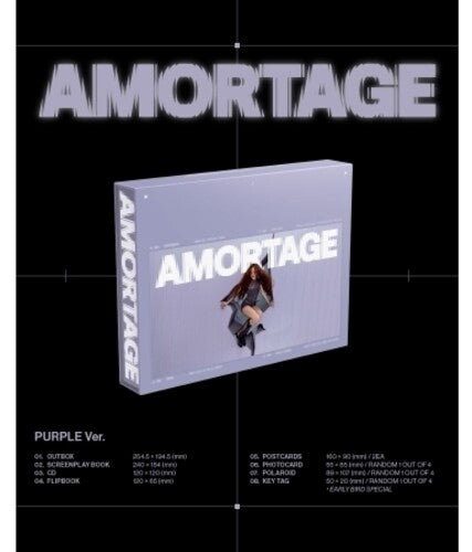 Jisoo - Amortage - Random Cover - incl. Screenplay Book, Flipbook, 2 Postcards, Photocard + Polaroid CD (Asia - Import, Postcard, Photo / Photo Card, With Book, Large Item)