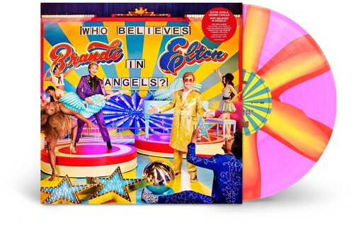 Elton John & Brandi Carlile - Who Believes In Angels? LP (Indie Exclusive, Limited Edition, Pink & Orange Colored Vinyl)