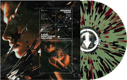 Wounded Touch - A Vivid Depiction of Collapse - Green/Red/Black Splatter LP (Colored Vinyl, Splatter, Green, Red, Black, Limited Edition) (Preorder: Ships June 06, 2025)