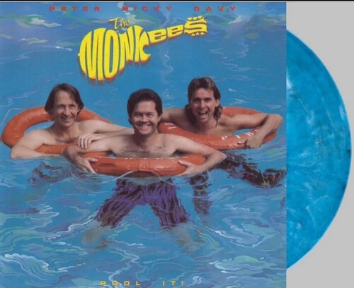 The Monkees - Pool It (Blue Swirl) LP (Limited Edition, Colored Vinyl, Blue, 180 Gram Vinyl, Anniversary Edition)