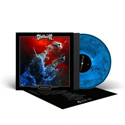 Nightbearer - Defiance LP (Colored Vinyl, Blue, Black, 140 Gram Vinyl, Limited Edition)
